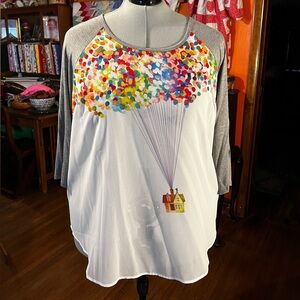 Disney | Torrid - Disney Pixar Up raglan sleeve sheer top